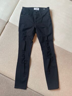 FRAME Distressed Skinny Jeans
